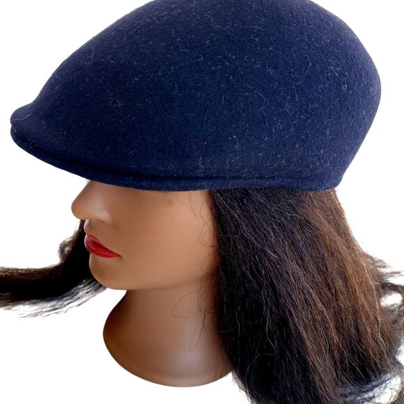 Vintage Flat Cap Failsworth Hat Navy Blue Made in Britain Showerproof NWOT 70s - Picture 8 of 8